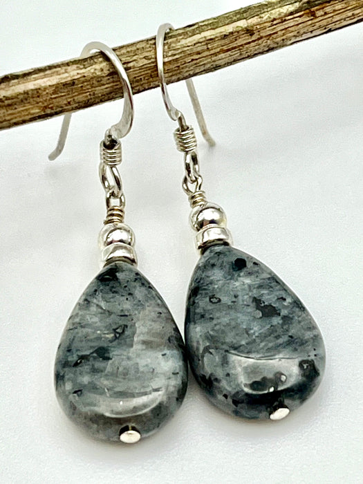 Labradorite and Silver Dangle/Drop Earrings