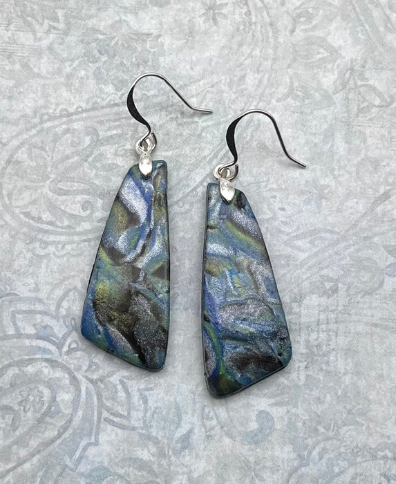 Mokume Gane Art Earrings