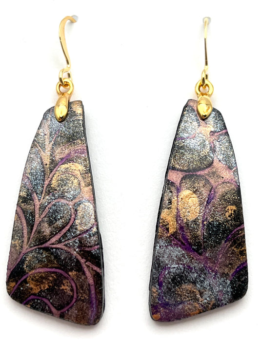 Long "Art Nouveau" earrings