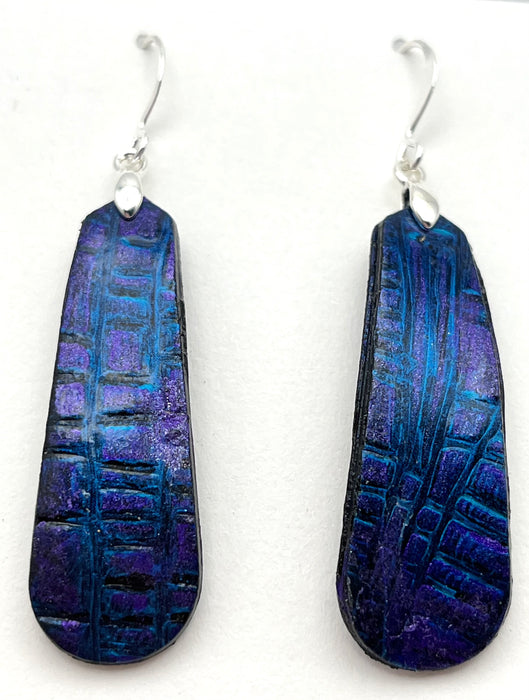 Purple & Blue Geometric Earrings